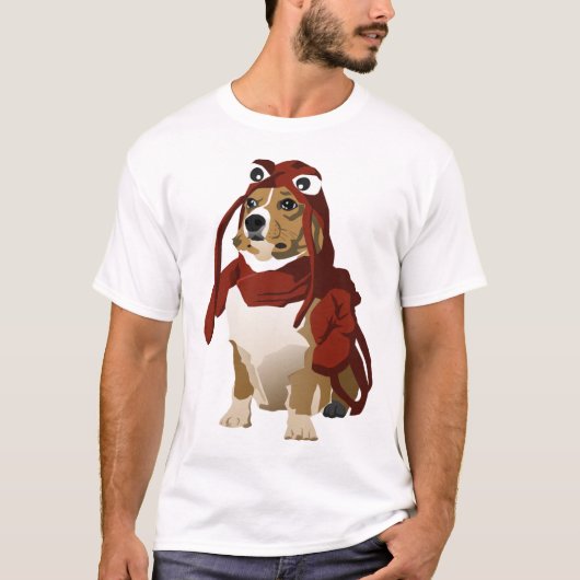 T-shirt Chien Dogfort Meme de homard (Devant)