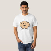T-shirt Chien drôle avec os (Devant entier)