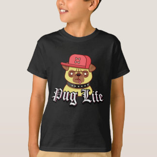 T-shirt Chien drôle de carlin de la vie de carlin