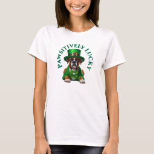T-shirt Chien drôle de la Saint-Patrick, positivement chan