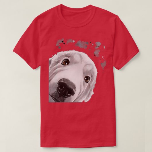 T-shirt Chien drôle Great Pyrenees (Design devant)