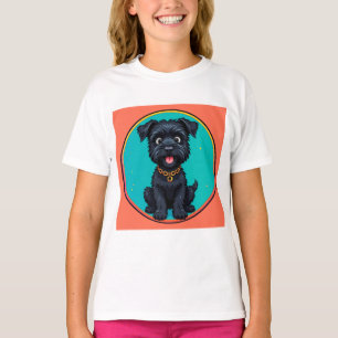 T-shirt Chien drôle Illustration numérique colorée