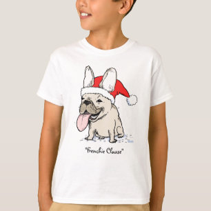 T-shirt Chien drôle le père noël de Frenchie de bouledogue