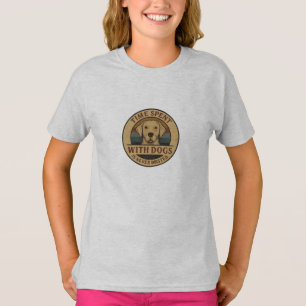 T-shirt Chien drôle – Le temps passé avec les chiens n'est
