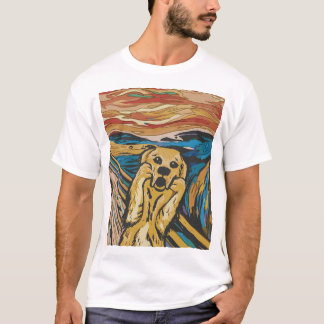 T-shirt Chien drôle qui hurle parodie – Animal de compagni