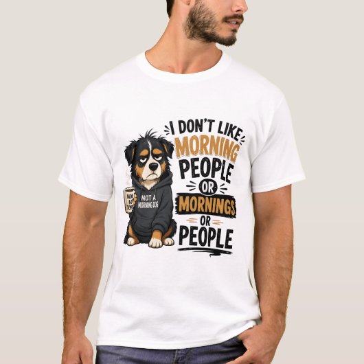T-shirt Chien Drôle Sarcastique (Devant)