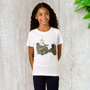 T-Shirt Chien drôle se détendant dans un fauteuil inclinab