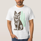 T-shirt chien du désert (Devant)