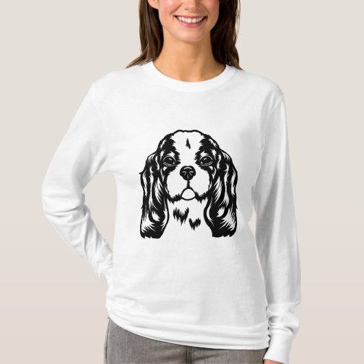 T-shirt Chien du roi Charles Spaniel (Devant)