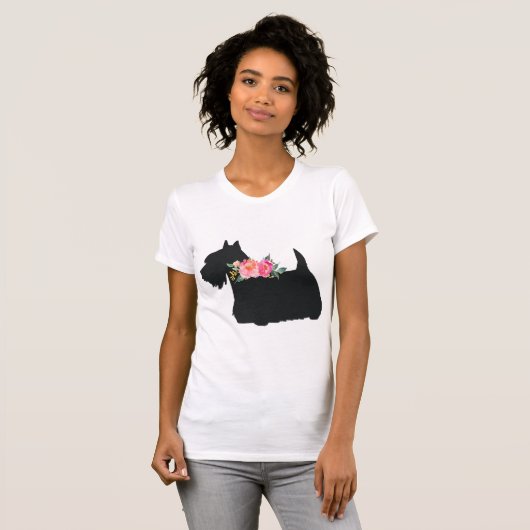 T-shirt Chien écossais Terrier Scottie (Devant entier)