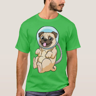 T-shirt Chien en astronaute dans l'espace