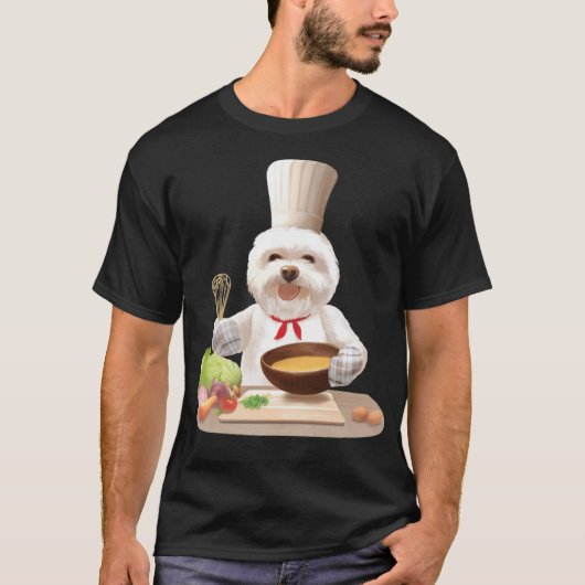 T-shirt Chien en Chef Casquette Cuisine oiseaux garçons aa (Devant)
