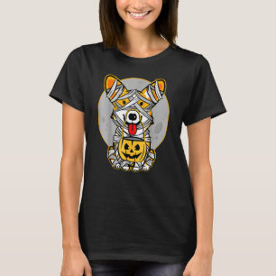 T-shirt Chien en costume de mummy Halloween mignon Welsh C