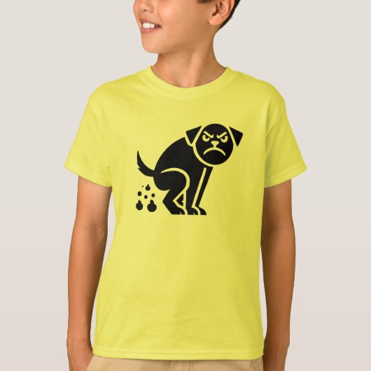 T-shirt Chien en en colère (Devant)