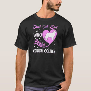 T-shirt Chien En Forme De Coeur Juste Une Fille Qui Aime L