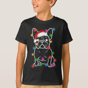 T-shirt Chien en taule feux de Noël Pyjama Garçons Fille