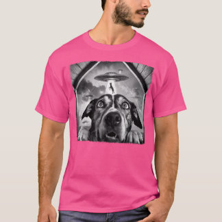 T-shirt Chien Enlevé Par Des Aliens Drôle Halloween Ufo Ch