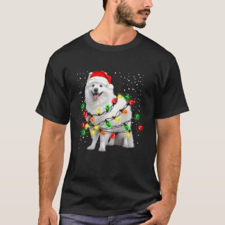 T-shirt Chien Eskimo américain avec phares à cordes pour C