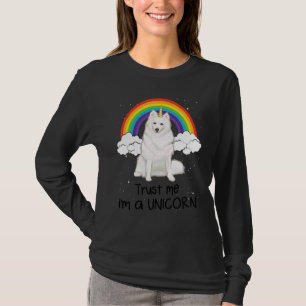 T-shirt Chien Esquimau Américain Arc-en-ciel Fais-moi Conf