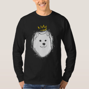 T-shirt Chien esquimau américain avec couronne