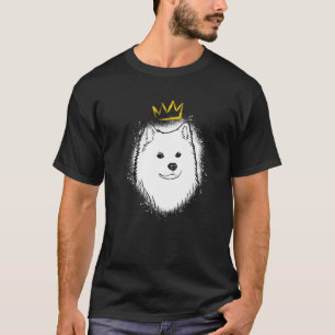 T-shirt Chien esquimau américain avec couronne