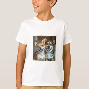 T-shirt chien et chat mignon pour enfants - adorab