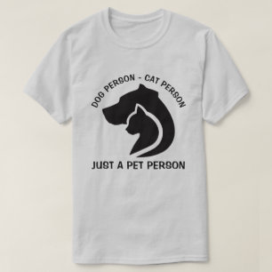 T-shirt Chien et chat noir et blanc
