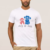 T-shirt chien et chien (Devant)