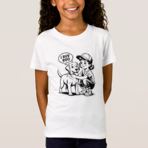 T-Shirt CHIEN ET FILLE