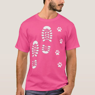 T-shirt Chien Et Homme Randonnée Chien Les Gens De Randonn
