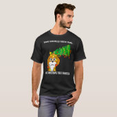 T-shirt Chien évanoui de Noël beagle (Devant entier)