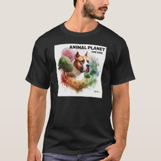 T-shirt Chien extérieur dans la nature Printe - Art animal