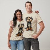 T-shirt Chien fantaisiste mignon (Unisexe)
