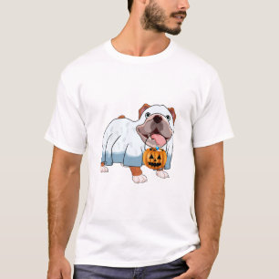T-shirt Chien fantôme Bulldog Halloween