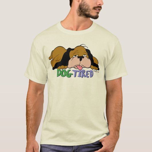 T-shirt Chien fatigué (Devant)