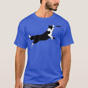 T-shirt Chien Fetch Frisbee Bordure Collie