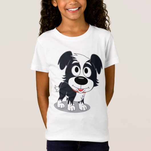T-shirt Chien fin Jersey pour filles (Devant)