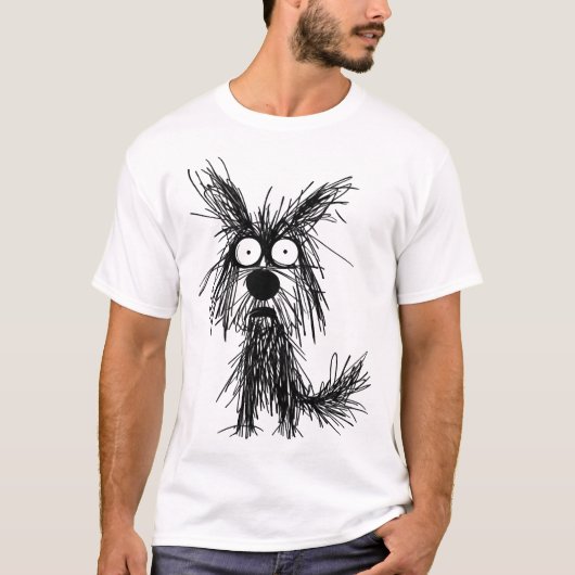 T-shirt chien flou (Devant)