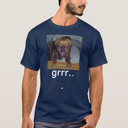 T-shirt chien fou, grrr… (Devant)