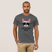 T-shirt Chien Français Blanc Chien Français Papa (Devant entier)