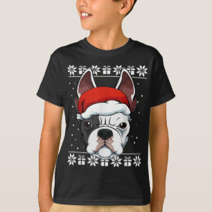 T-shirt Chien français de taureau de Noël Pajama Chien mig