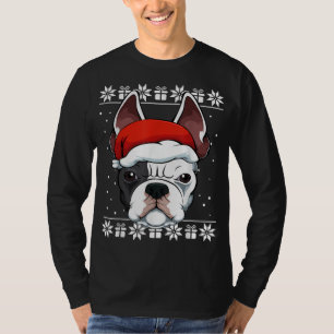T-shirt Chien français de taureau de Noël Pajama Chien mig