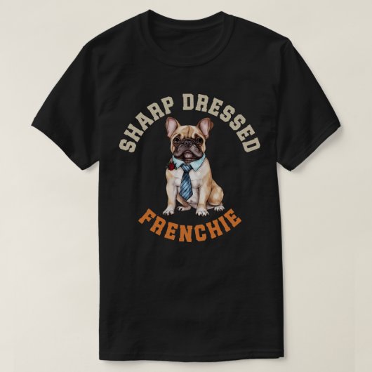 T-shirt Chien français mignon (Design devant)