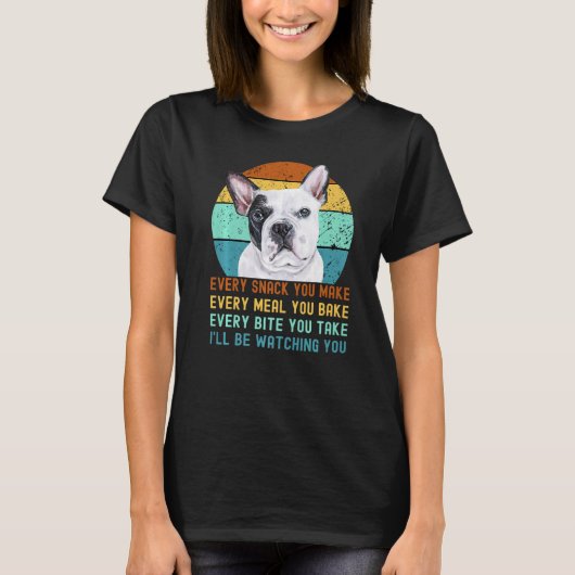 T-shirt Chien Français Ou Français De Chien À Balle Chaque (Devant)