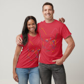 T-shirt Chien Funny Chien amis (Unisexe)