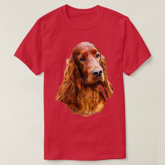 T-shirt Chien glamour de Setter irlandais  (Design devant)