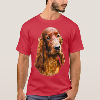 T-shirt Chien glamour de Setter irlandais