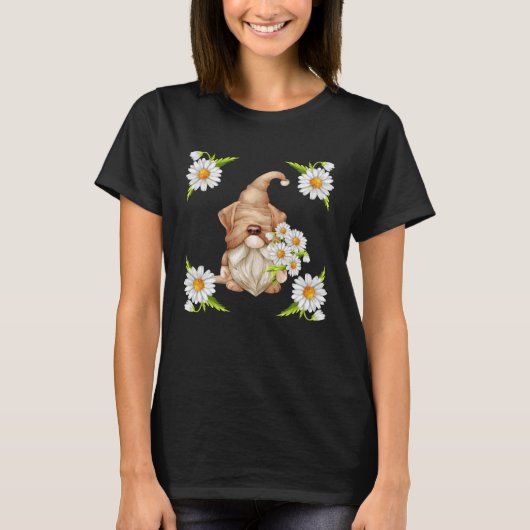 T-shirt Chien Gnome Pour Labrador Maman Mignonne Printemps (Devant)