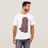 T-shirt Chien Golden doodle Magie (Devant entier)