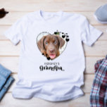 T-shirt Chien GRANDPA Personnalisé Coeur Amoureux des chie<br><div class="desc">Grand-père de chien ... Surprenez votre grand-père de chien préféré cette Fête des pères, Noël ou son anniversaire avec ce super mignon t-shirt personnalisé photo animal de compagnie. Customisez cette chemise de grand-père chien avec les photos préférées de votre chien, et le nom. Ce T-shirt chien papy est un must...</div>